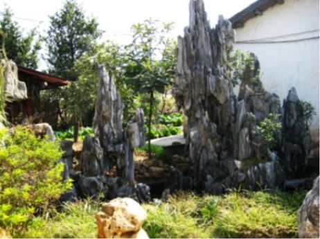 【蘭州室外園林點綴假山造景石】- 